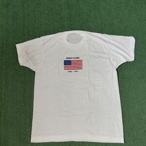 VINTAGE 90's Desert Storm USA T Shirt Size XL